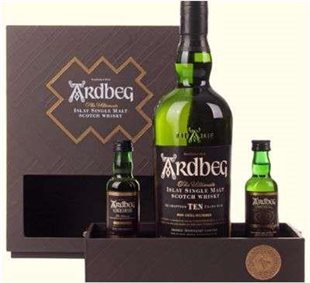 Whisky ARDBEG Exploration Set  Ardbeg 10 years old, mini Uigeadail + mini Corryvreckan 