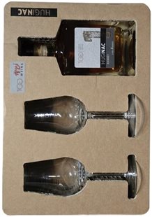 Geschenkpackung Huginac Limited Jubilee Edition Brandy Aged 4 Years, mit 2 Gläser